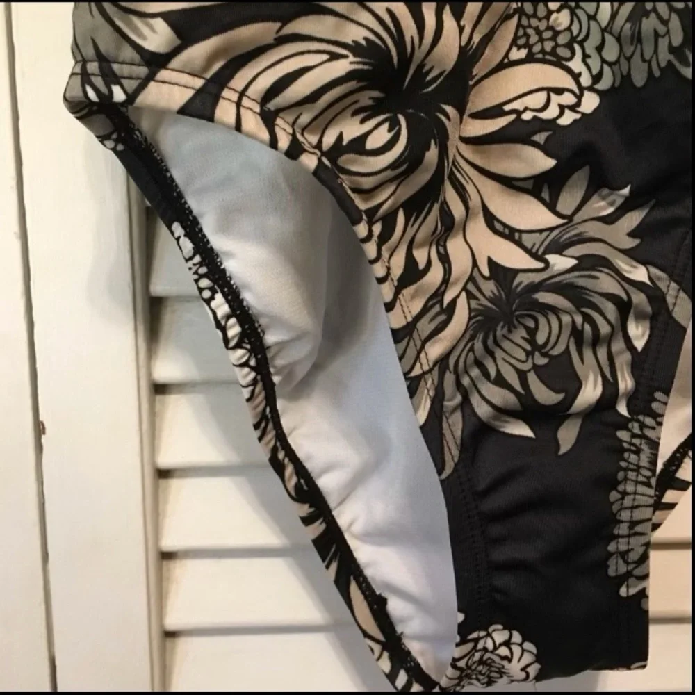 NWT JOY LAB One piece Black & White Swim Suit